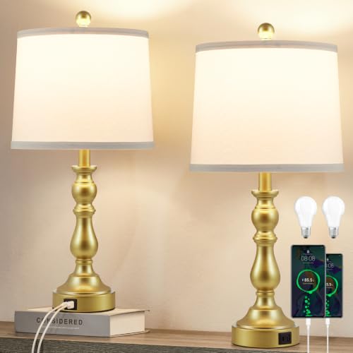 Gold Table Lamps Set of 2 (2 Count)