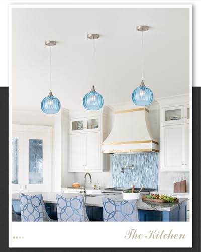 Brushed Nickel Pendant Lights Kitchen Island (2 Count)