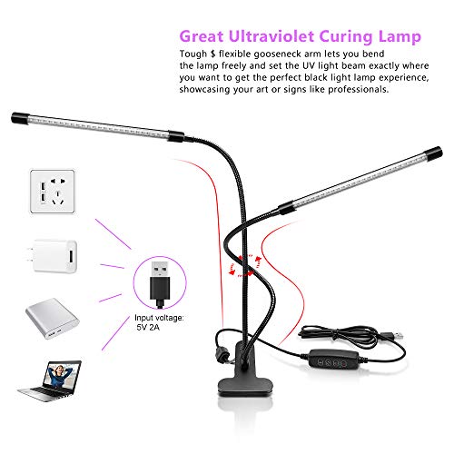 LED Black Light Dual Head