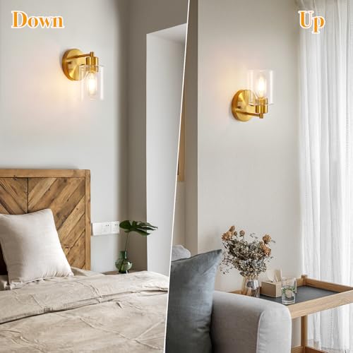 Brushed Gold Wall Sconce