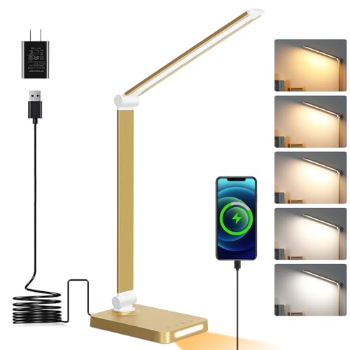 LED Desk Lamp with USB Ports