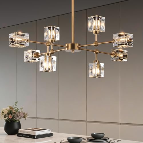 Sputnik Crystal Chandelier with 8