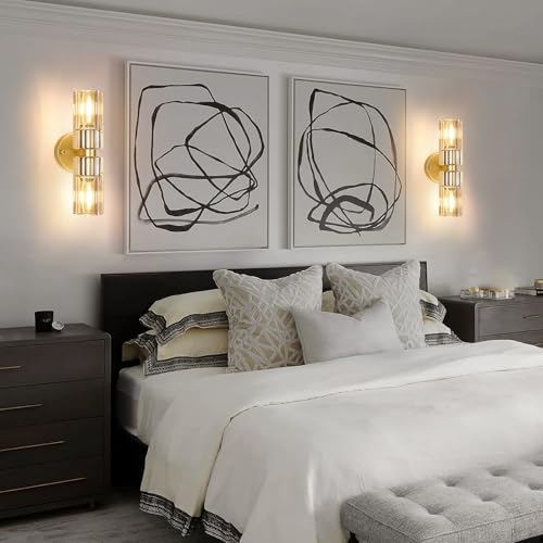 Crystal Wall Sconces Set of Two (2 Count)