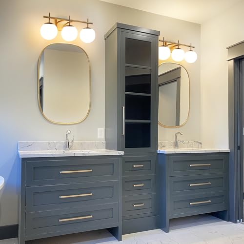 Gold Bathroom Light Fixtures (3 Count)
