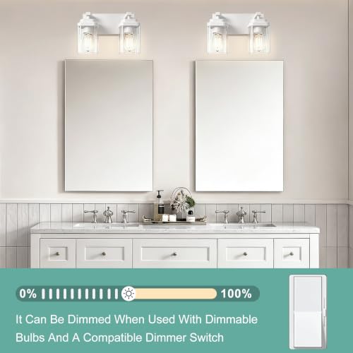 White Bathroom Light Fixtures