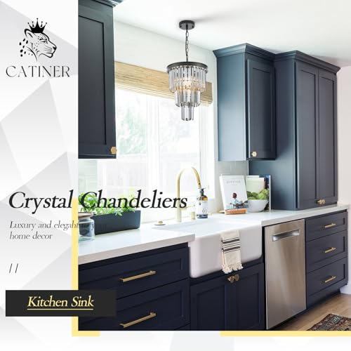 12" Smoke Gray Crystal Chandeliers (3 Count)