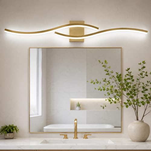 Modern Vanity Lights Dimmable Bathroom Light Fixtures Over Mirror Bathroom LED Vanity Light for Bathroom Living Room