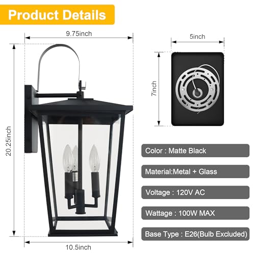 Modern Outdoor Wall Sconce Fixture 20 1