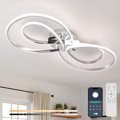Modern LED Ceiling Light (Chrome)