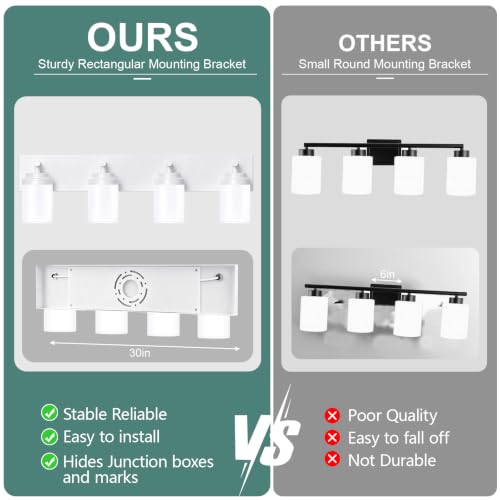 Bathroom Light Fixture White