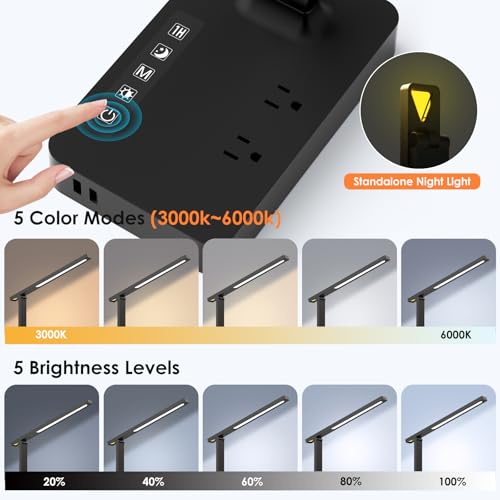 Desk Lamp with USB Charging Port