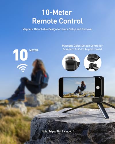 Fun Shot Magnetic Phone Camera Grip with Magnetic Selfie Light Kit (2 Count)