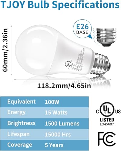 12 Pack LED Light Bulbs (12 Count)