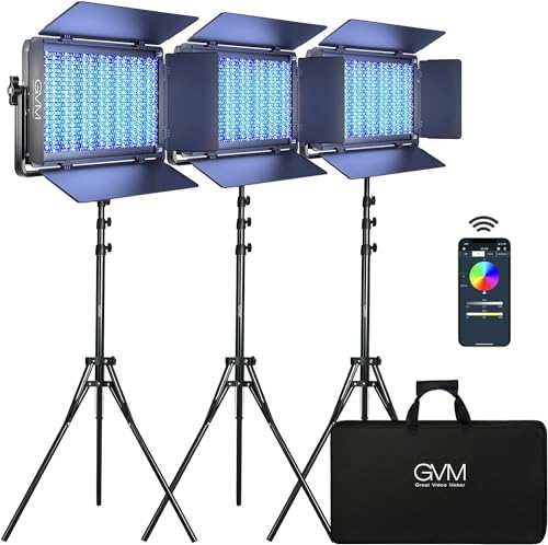 GVM 1500D RGB LED Video Light (3 Count)