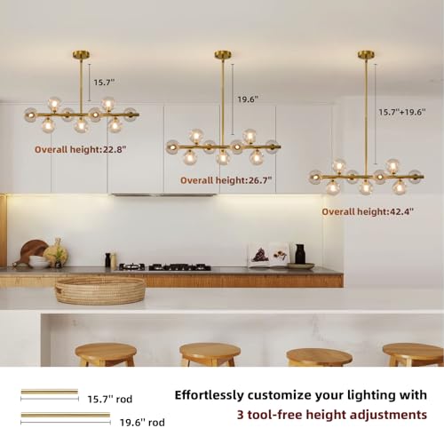 Mid Century Modern Sputnik Chandeliers