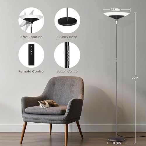 RGB Torchiere Floor Lamp