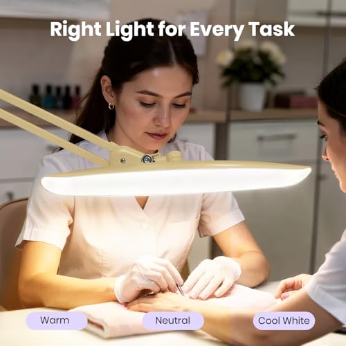 XL 2200 Lumens 20W LED Desk Lamp with Clamp