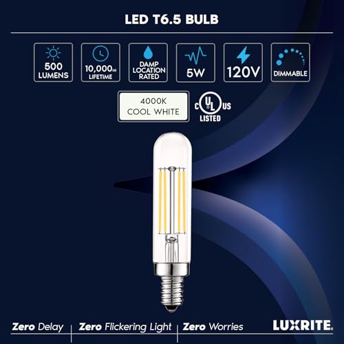 Vintage E12 LED Bulb 60W Equivalent (12 Count)