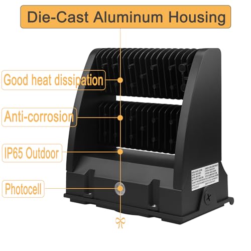120W LED Wall Pack with Photocell