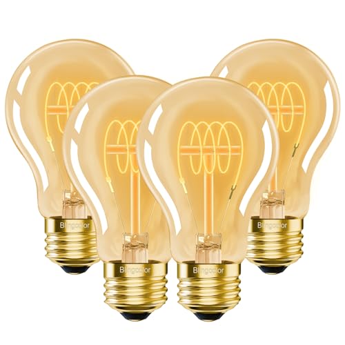 A19 Vintage LED Edison Light Bulbs 40 Watt (4 Count)