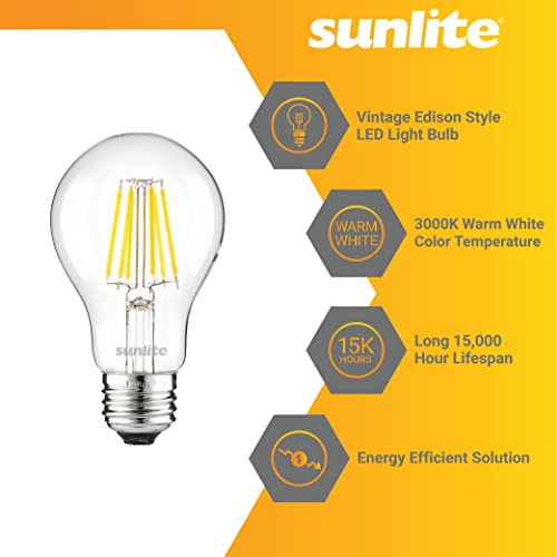 41753 LED Edison A19 Light Bulb 5.5 Watts (6 Count)