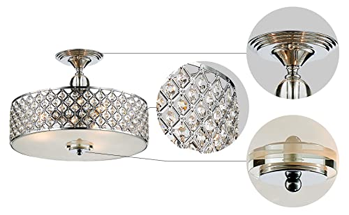 Saint Mossi Semi Modern Flush Mount Ceiling Chandelier
