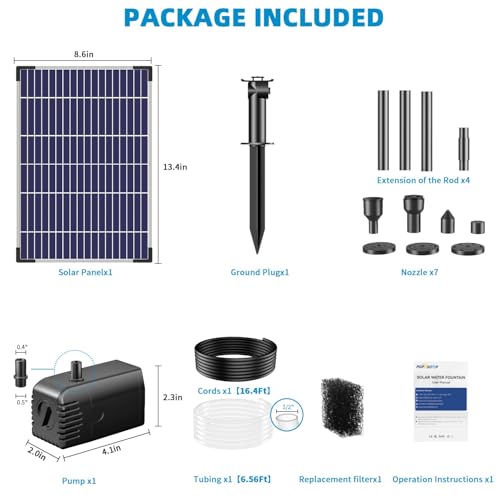 12W Solar Water Fountain Pump