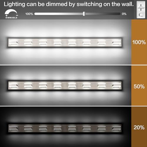 Bathroom Light Fixtures Brushed Nickel Vanity Lights for Bathroom Above Mirror