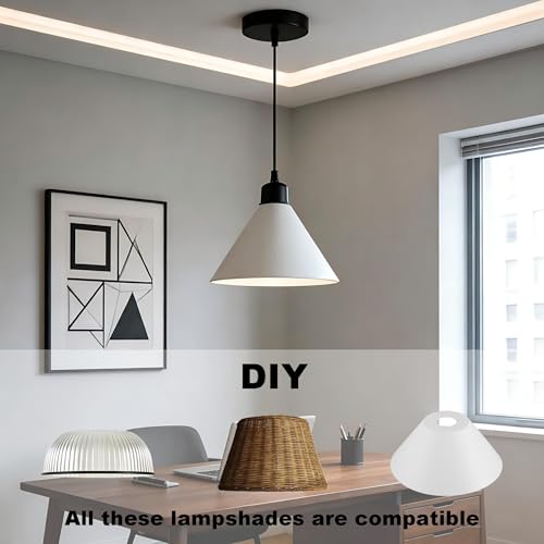 UL Listed]Black Pendant Light Kit Industrial