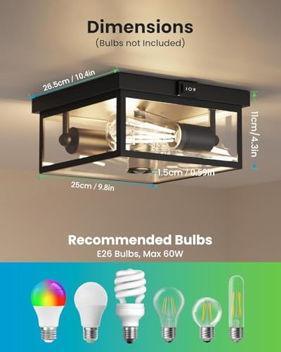 Outdoor Ceiling Light with Motion Sensor