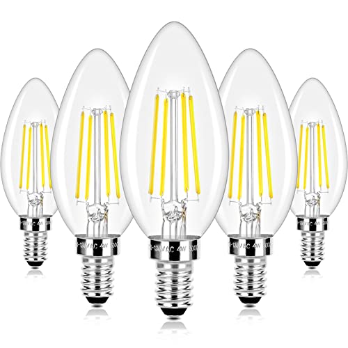 LED Candle Bulbs 40W Equivalent Dimmable (5 Count)