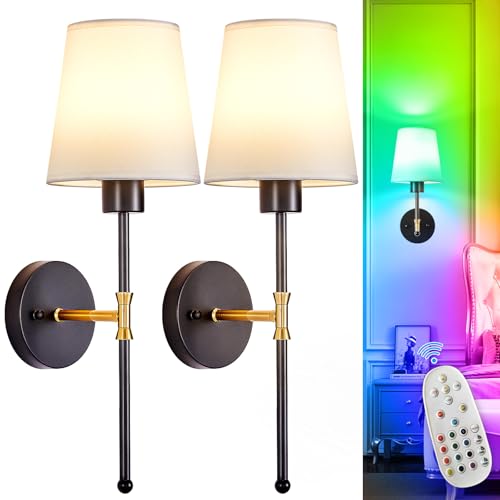 Battery Operated Wall Sconce (2 Count)