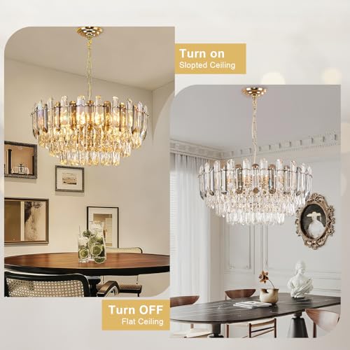 Gold Crystal Chandelier