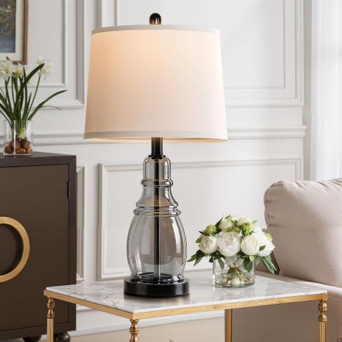 Glass Table Lamp Set of 2