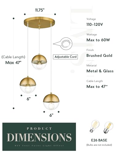 Brushed Gold 3 (3 Count)