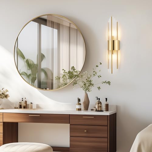 Modern Gold Crystal Wall Sconce
