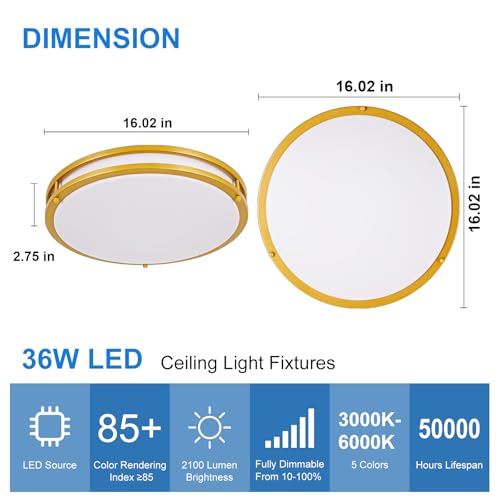 DLLT Flush Mount LED Ceiling Light