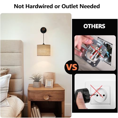 Rechargeable Battery Operated Wall Sconces Set of 2 (2 Count)