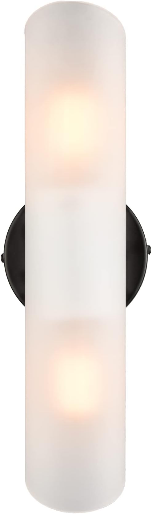 DAYCENT Modern Farmhouse Black Bathroom Light Fixtures Wall Sconces Set of Two Cylinder Sconce Lighting - Aura Lighting