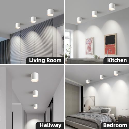 White Hallway Flush Mount Ceiling Light Fixtures for Kitchen Entryway