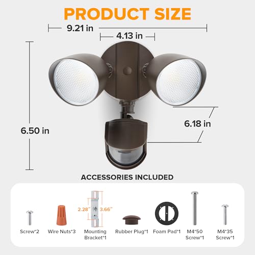 32W 3500 Lumen LED Security Lights Motion Sensor Light Outdoor