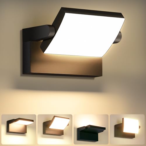 40W Outdoor LED Wall Light with 350° Rotatable Panel