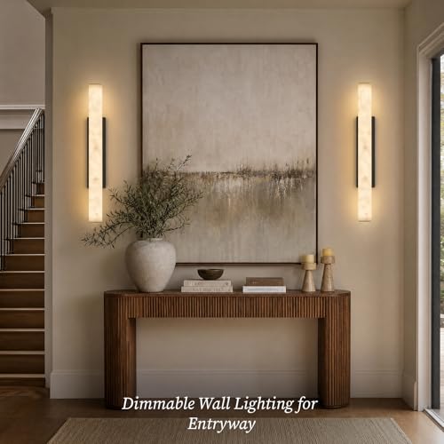 Alabaster Wall Sconce Black