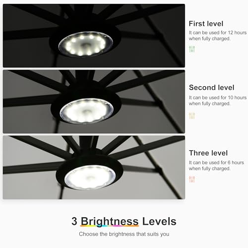Patio Umbrella Light with Remote Control for Outdoor Use