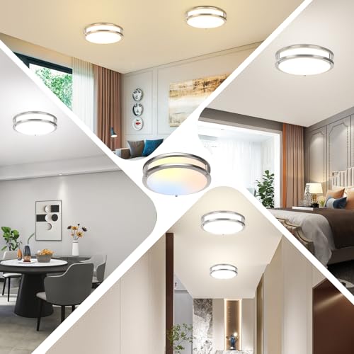 2 Pack 10inch Bathroom Light Fixtures Ceiling Mount (2 Count)