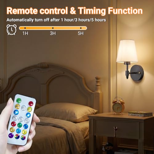 Battery Operated Wall Sconce