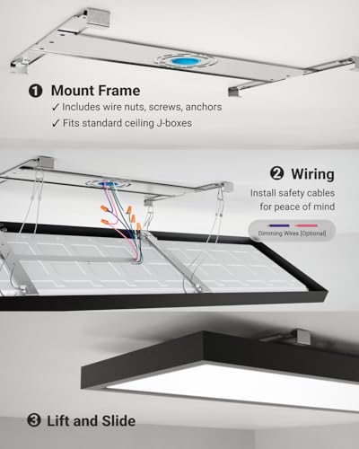 Sunco 6 Pack 1x4 LED Flat Panel Lights (6 Count)