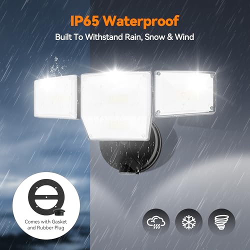 85W 10000LM Dusk to Dawn Outdoor Lighting (Black)