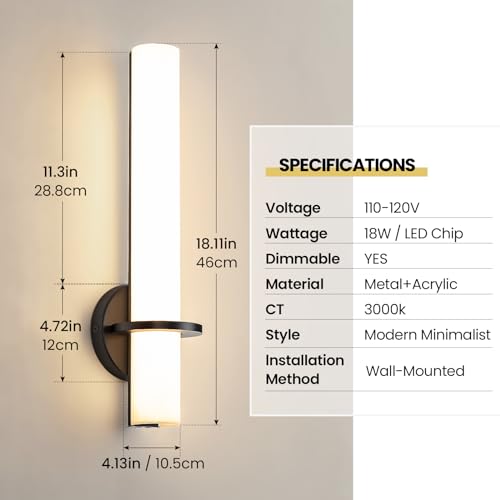 18 Inch Wall Sconces Set of Two