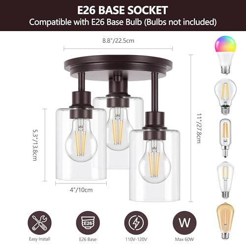 Semi Flush Mount Ceiling Light